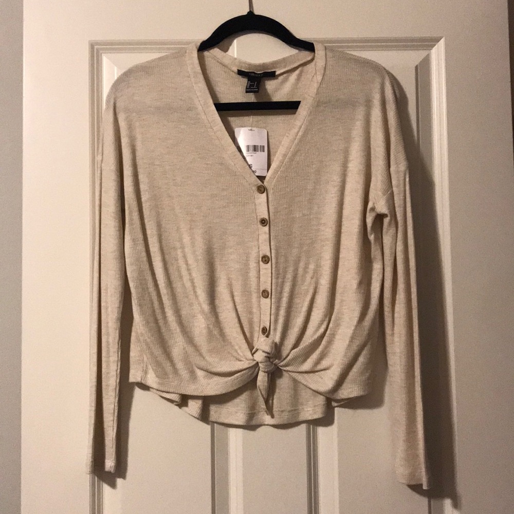 Waffle knit tee